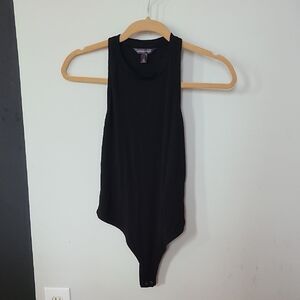Banana Republic ribbed racerback Black Sleeveless tank bodysuit.  Size small